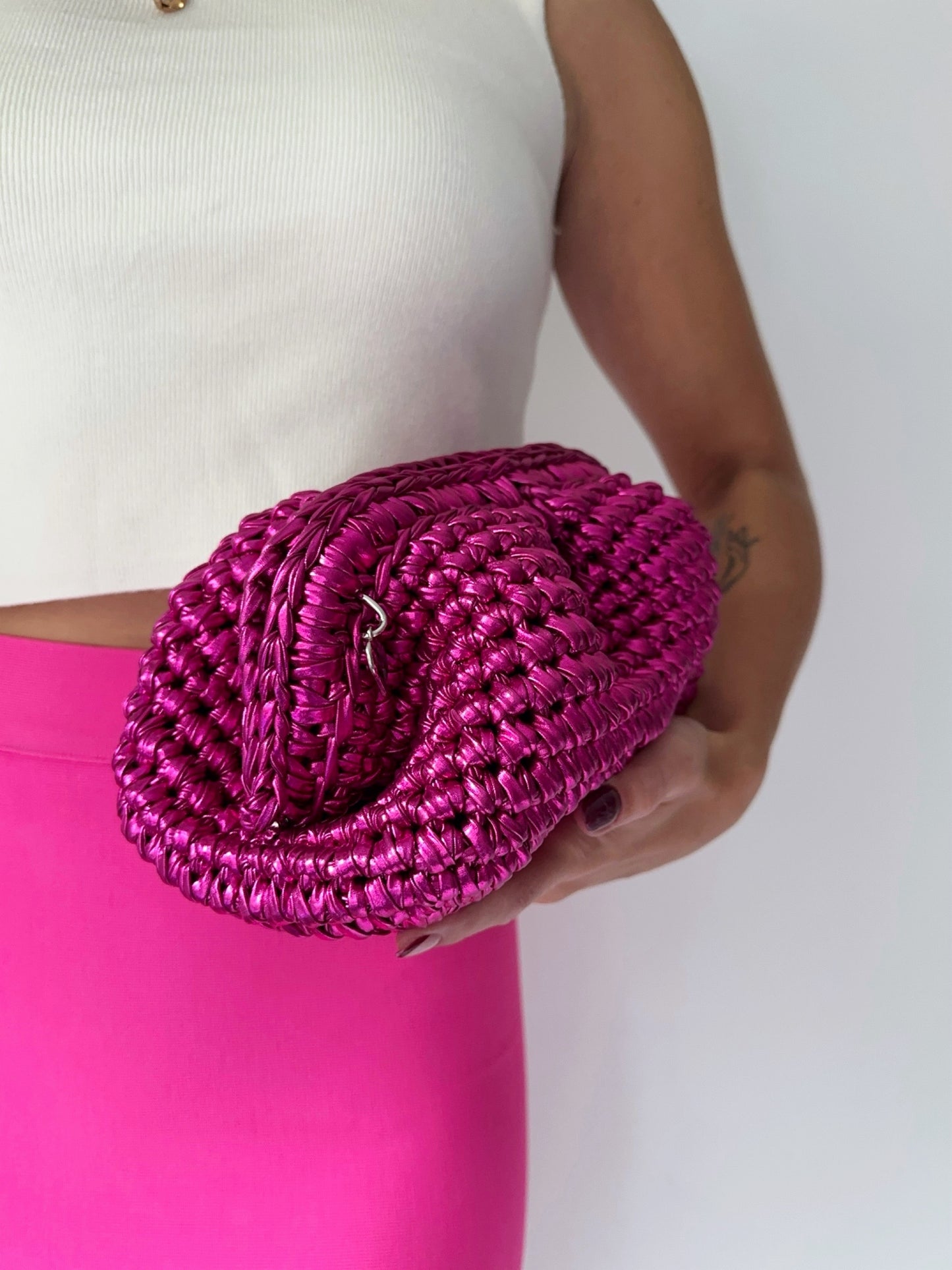 Clutch casual No 2.fuchsia